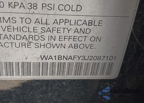 2018 Audi Q5 2.0T Premium/2.0T Tech Premium z USA, uszkodzony, nr VIN WA1BNAFY3J2087101